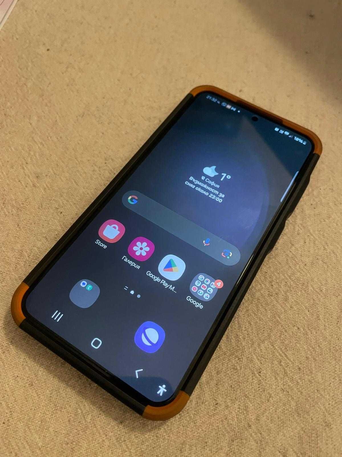 Samsung s23 1.6 години гаранция + застраховка.