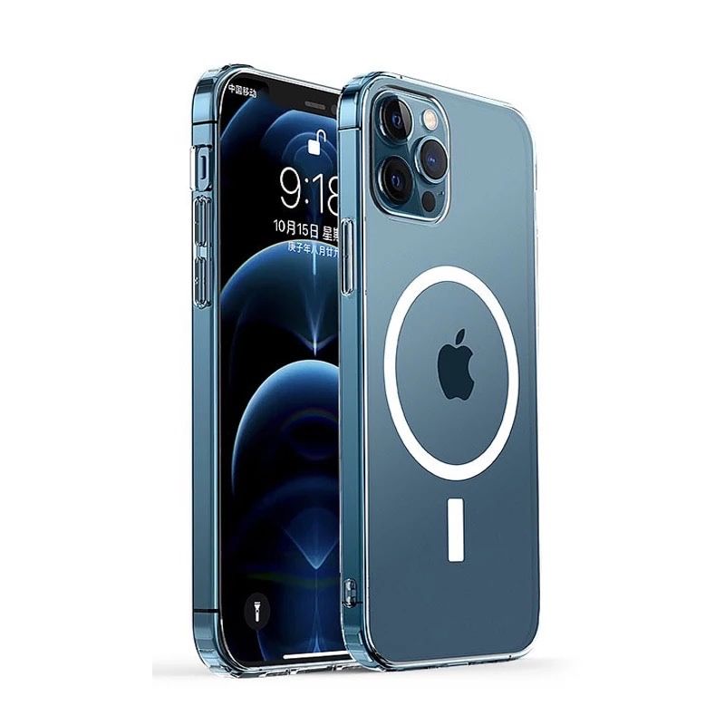 IPHONE 13/14/15/16E/16/PRO MAX PLUS Husa Magsafe Magnetica Crystal Cle
