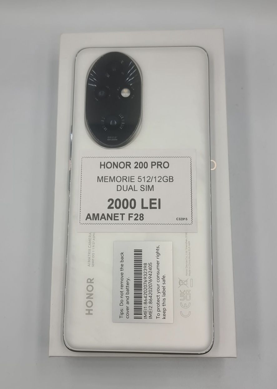 Amanet F28: Telefon Honor 200 Pro 512 GB
