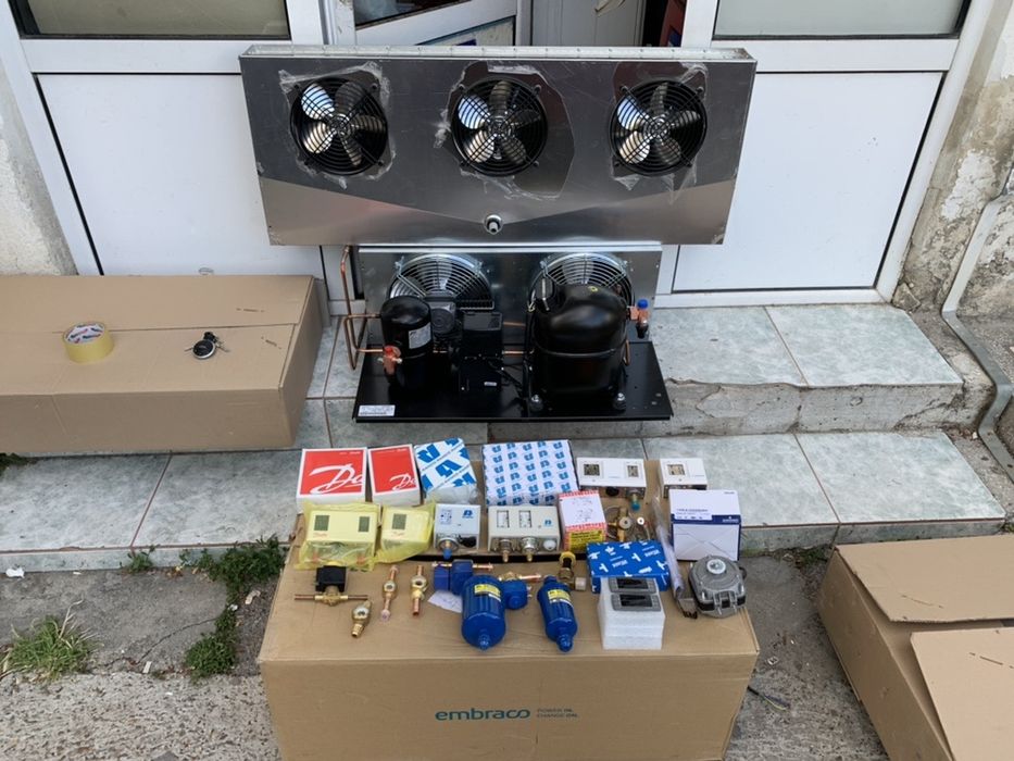 Kit agregat vitrina frigorifica refrigerare congelare 20m3 nou