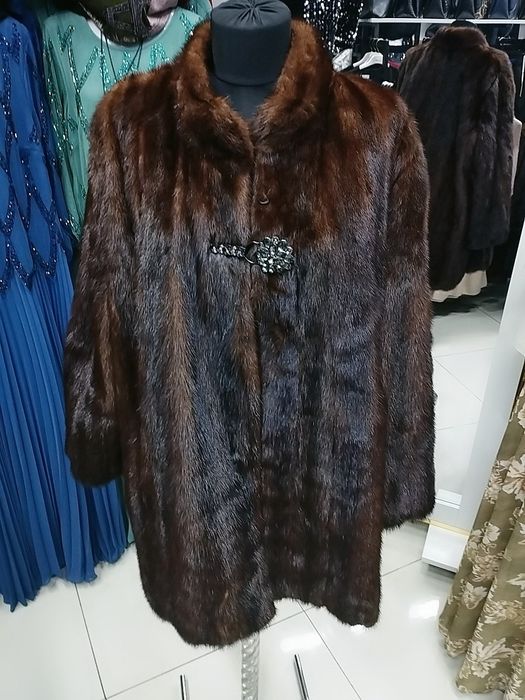 Шуба мех норковая ручная работа размер 52,54,56 новые
