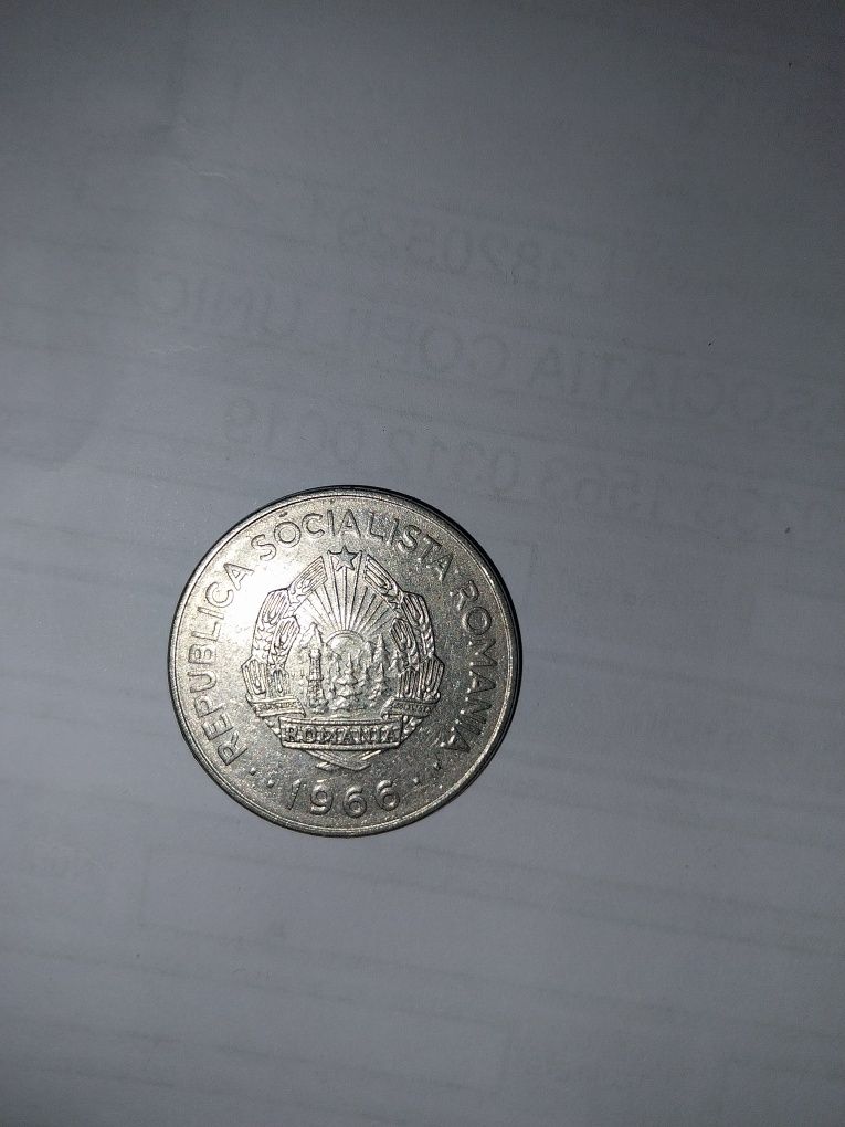 Moneda 1 leu 1966