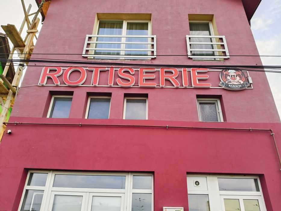 Reclamă luminoasă ROTISERIE, restaurant, fast-food