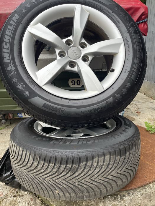 Vand 4 jante cu anvelope (roti) iarna 225/60 R16