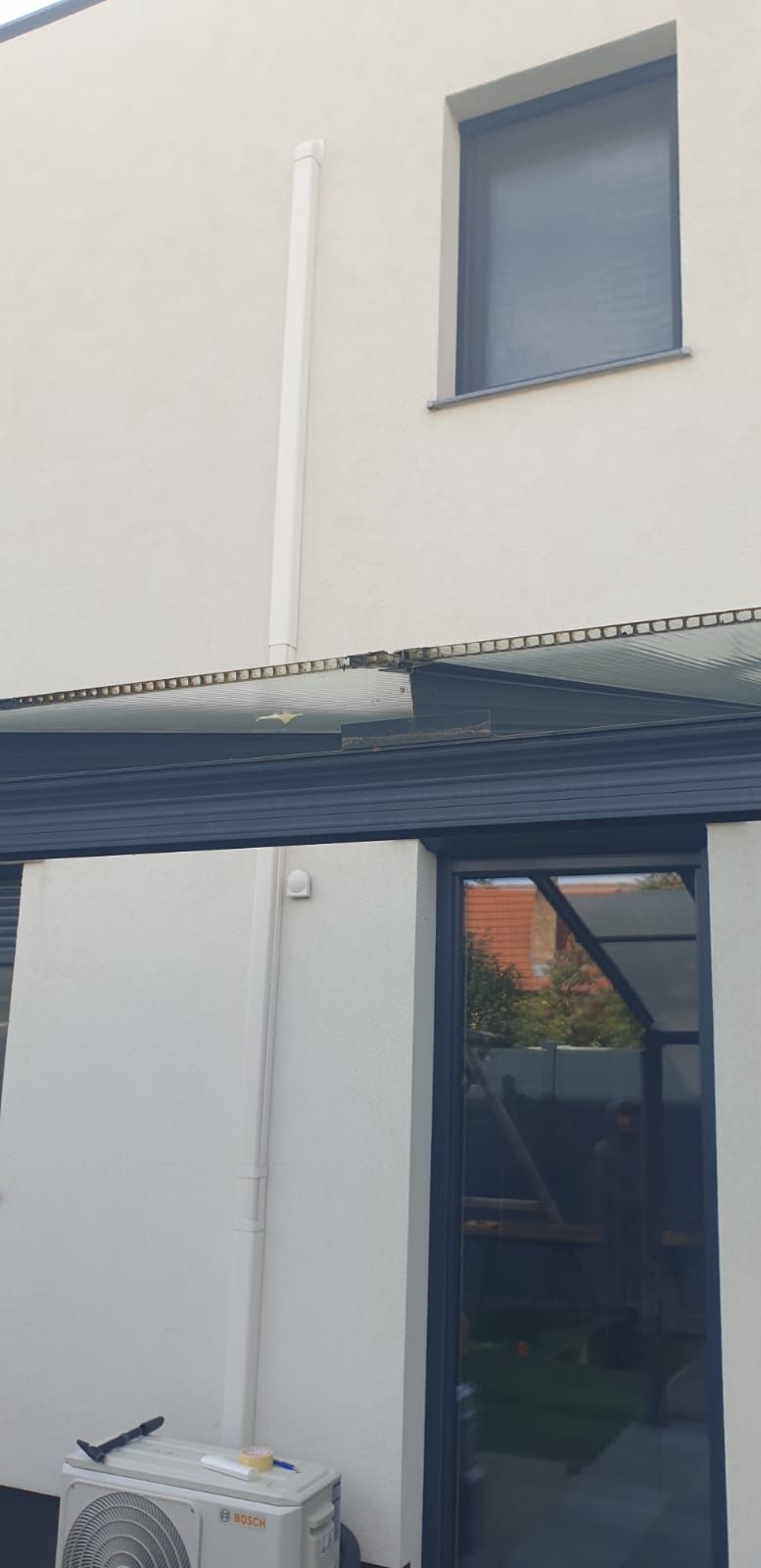 Vand pergola gri 5m × 3m c