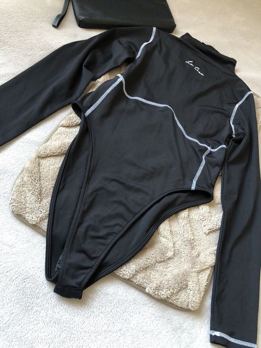 Дамско Боди с дълъг ръкав и висока талия