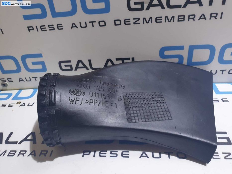 Furtun Conducta Tub Tubulatura Admisie Filtru Aer Audi A4 B8 3.0 TDI CAPA CCWA CCWB CCLA CMUA CGWC CGXC CTUB CDUC CLAB CKVB CKVC 2008 - 2015 Cod 8K0129604