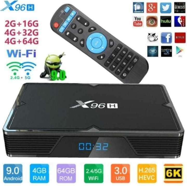 ТВ БОКС X 96H TV BOX за онлайн телевизия 6к