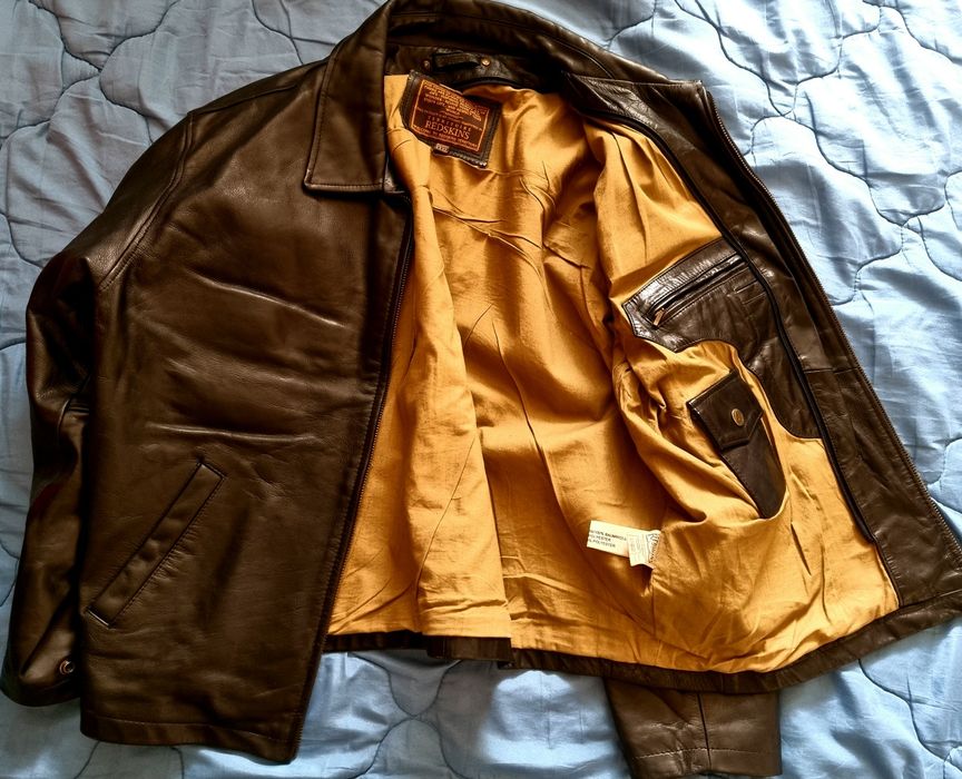 Geaca de piele Redskins mărimea XXXL