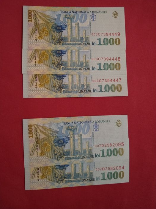 1000 lei din 1998 serii consecutive