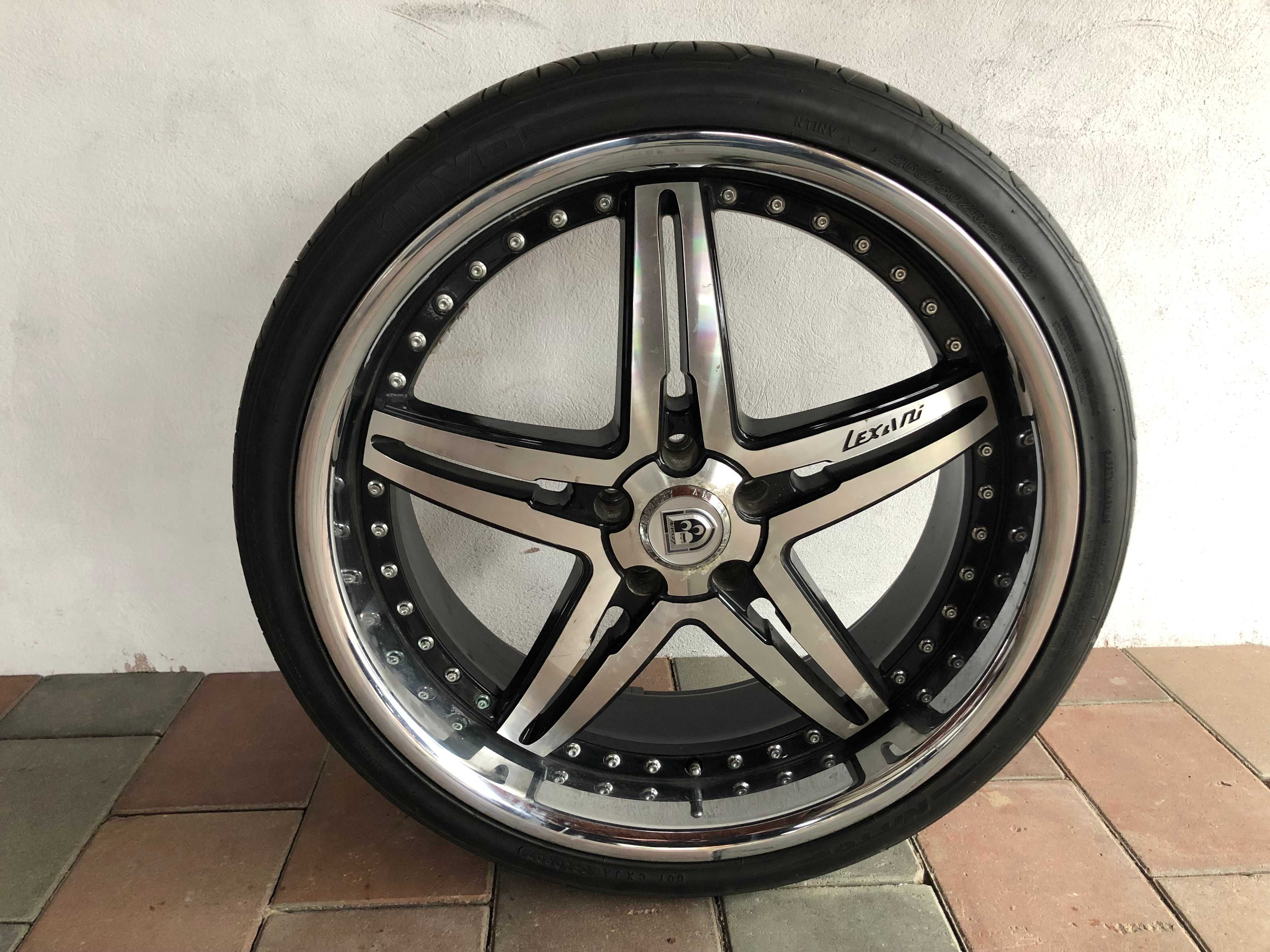 Set 4 jante cu anvelope vara 22 5x120 BMW