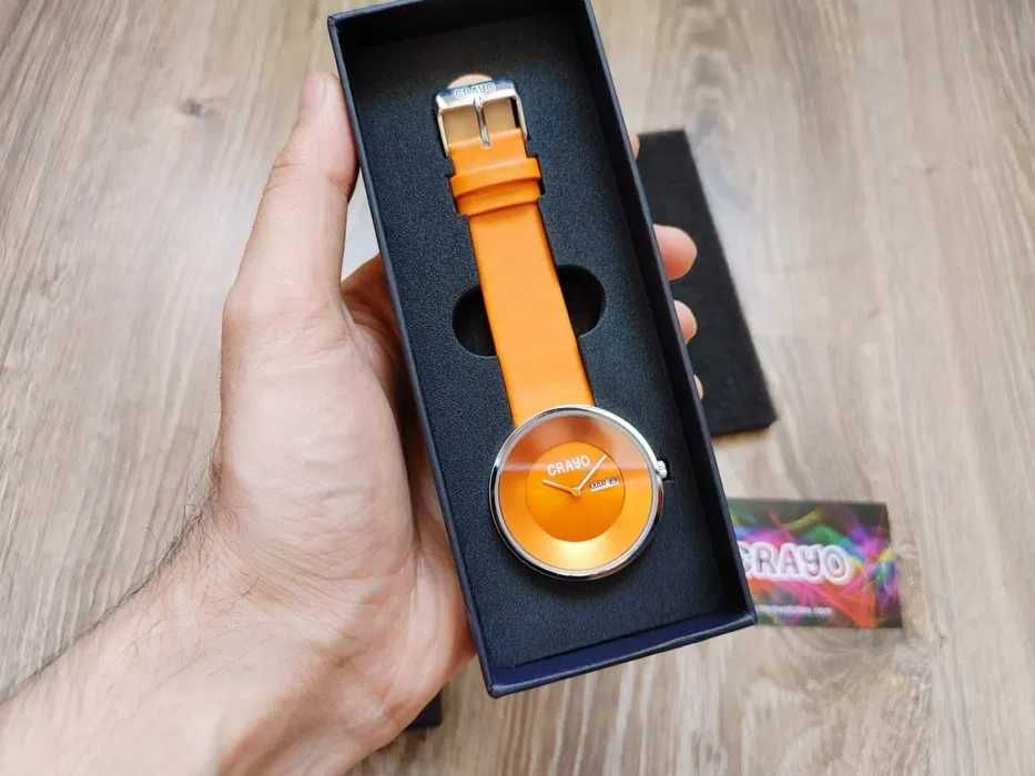 США Новые часы в коробке на подарок оранжевые Crayo Своя цена 120€