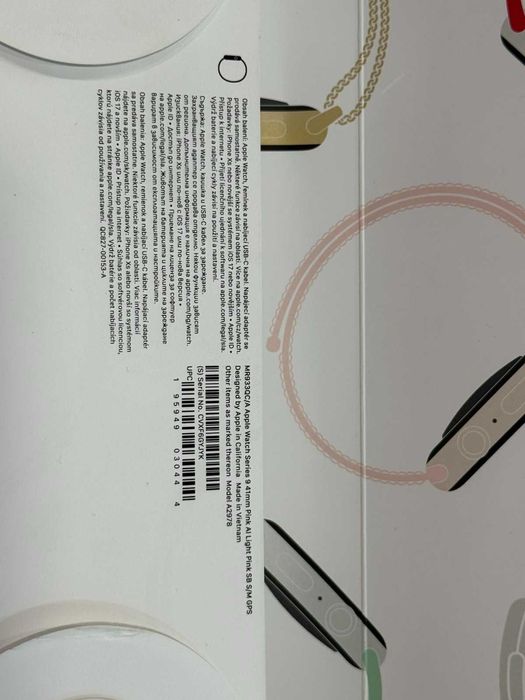 Apple Watch Series 9 41mm Pink Al (Light Pink) S/M GPS