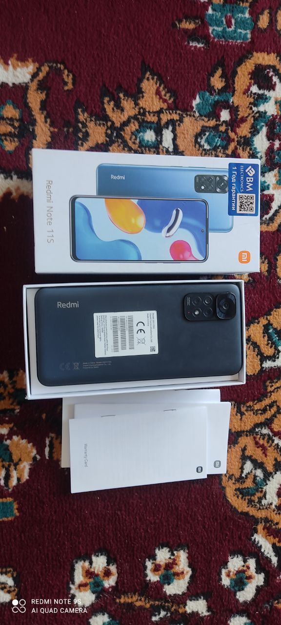 Redmi note 11 s  128 talik 6+2 aybi yuq