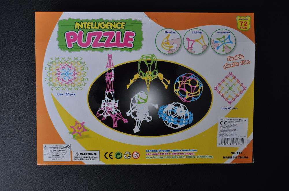 Puzzle fosforescent, 72 piese flexibile