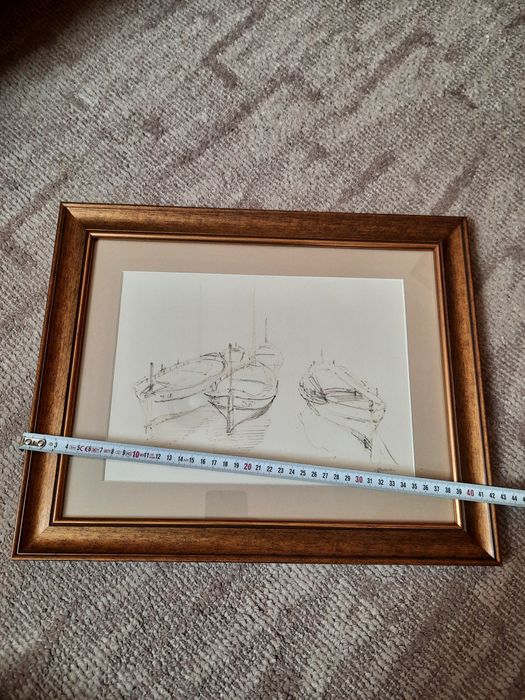 Grafică ( bărci în port)