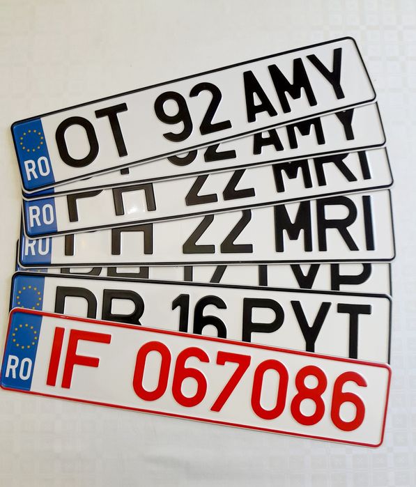 Placute auto numere auto personalizate ornamentale
