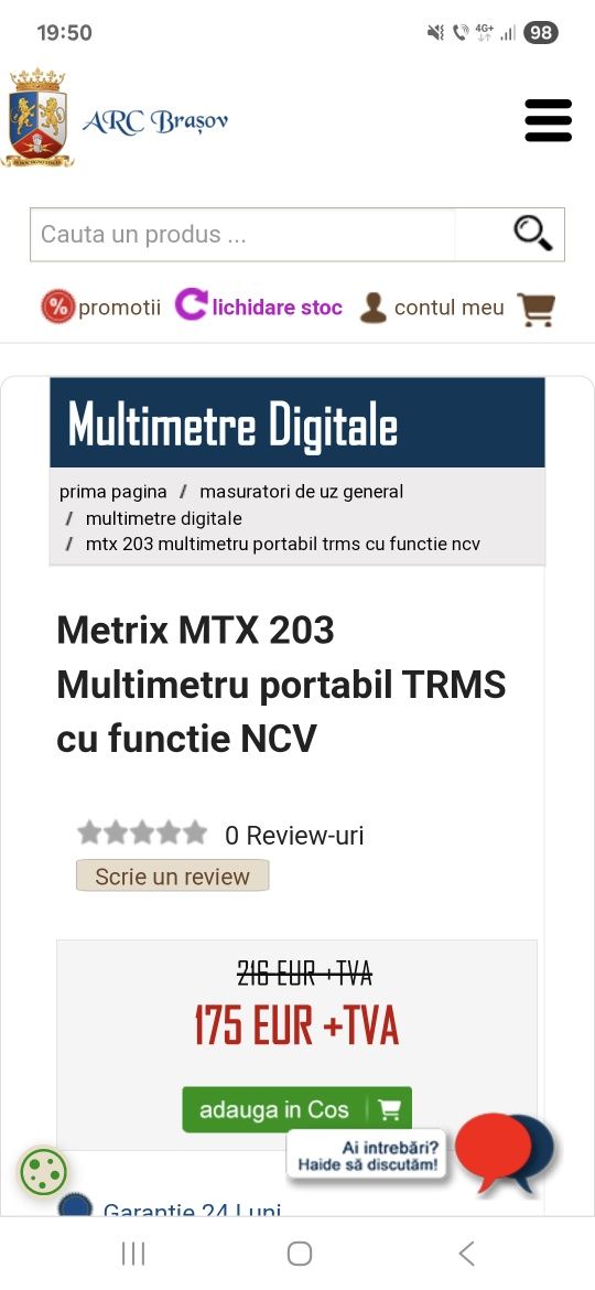 Multimetru digital metrix mtx 203