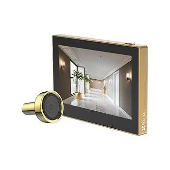 Безжична шпионка за врата EZVIZ CP2 с 4.3" монитор, отвор 14–26 мм...
