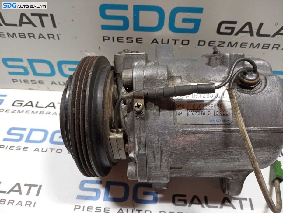 Compresor AC Aer Conditionat Clima Smart Fortwo 0.6 B 1998 - 2006 Cod A1602300111 0003191V008 [M3769]