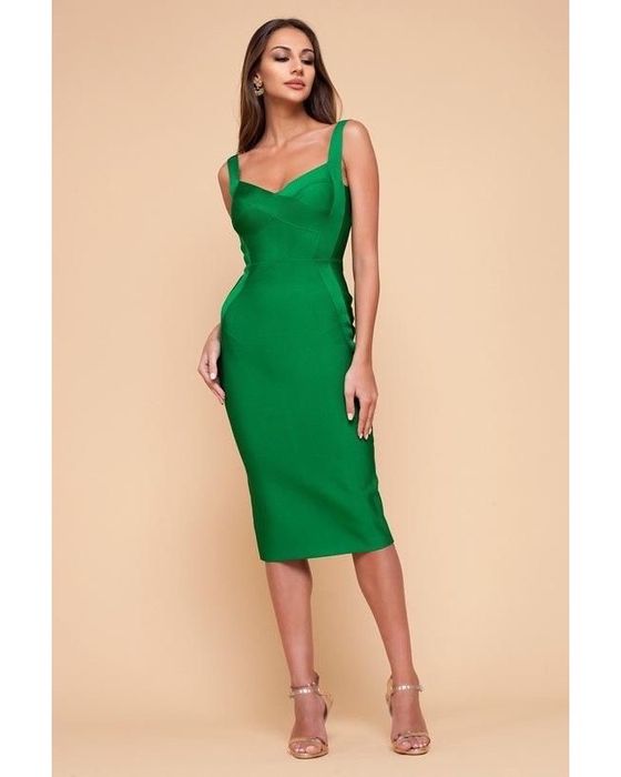 rochie bandage verde