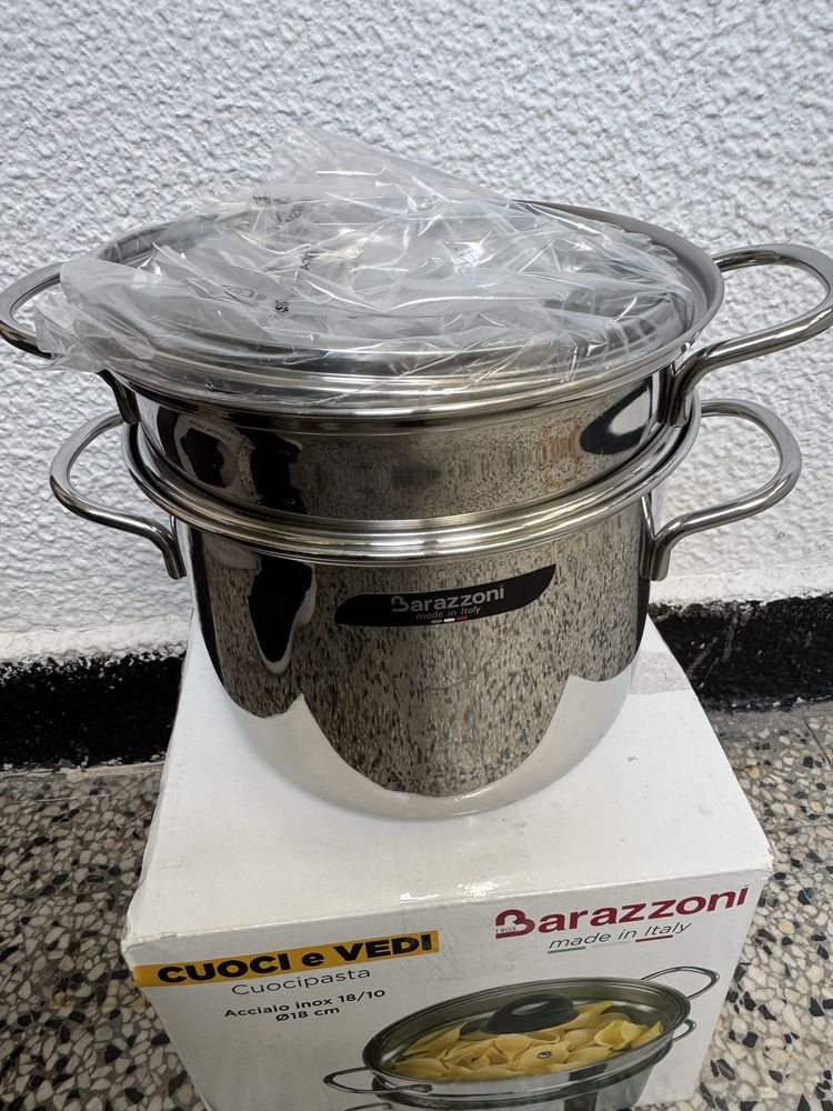 Тенджера за Паста Barazzoni Cuoci e Vedi Cuocipasta 18/10, 3.1L, ø18cm