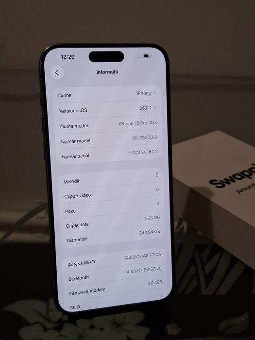 Iphone 15 promax 256 gb