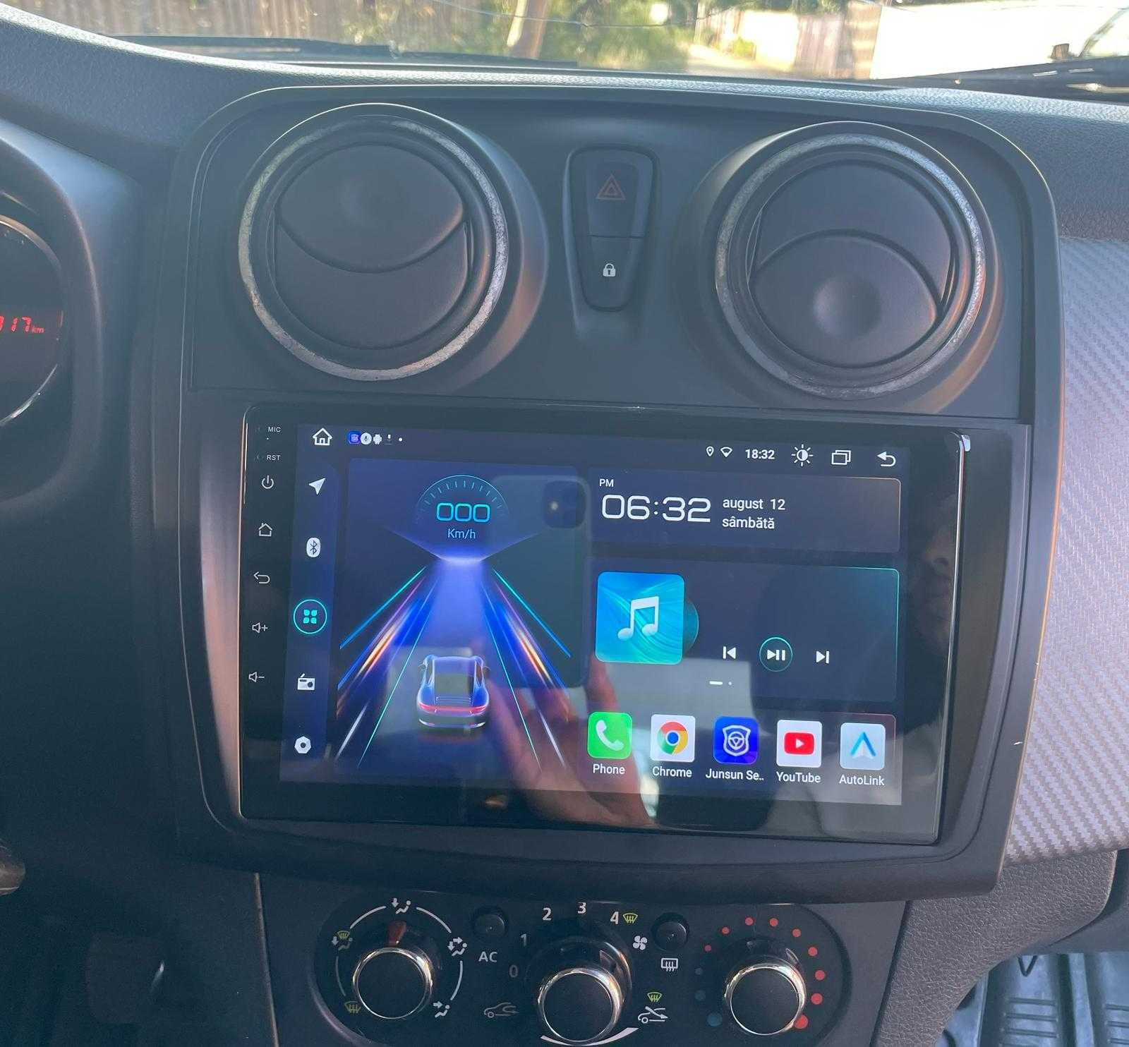 Navigatie Android Dacia Logan 2 Carplay Android Auto + Camera