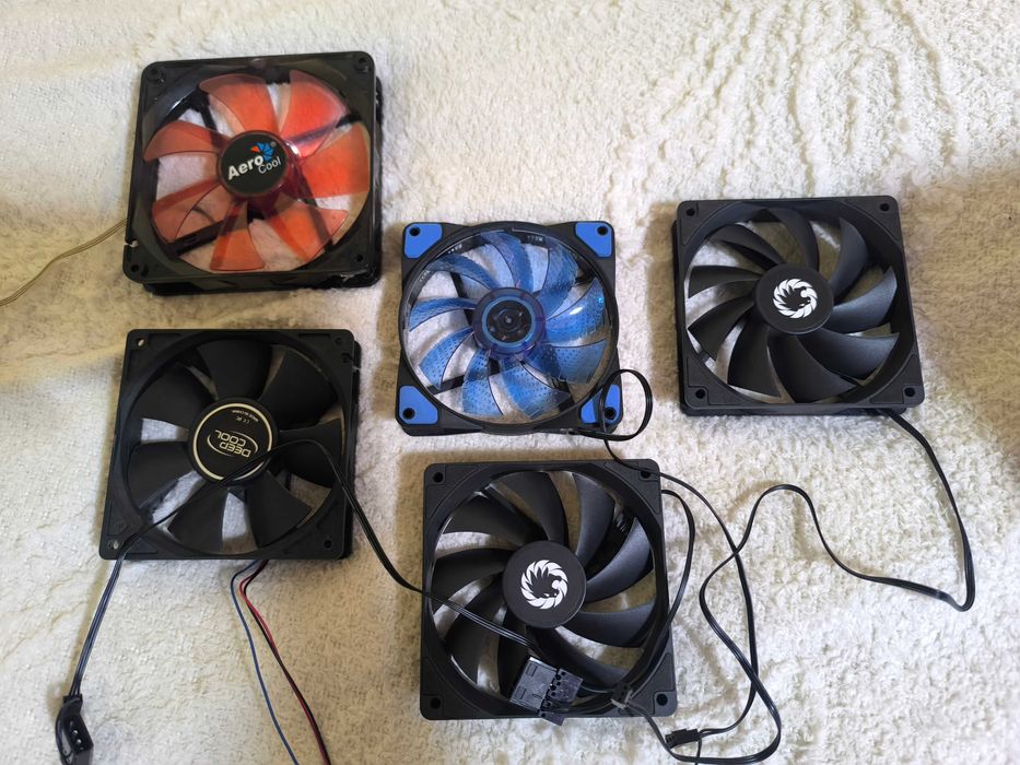 5 штук корпусных кулеров (вентиялторов) для ПК, цена за 5 штук