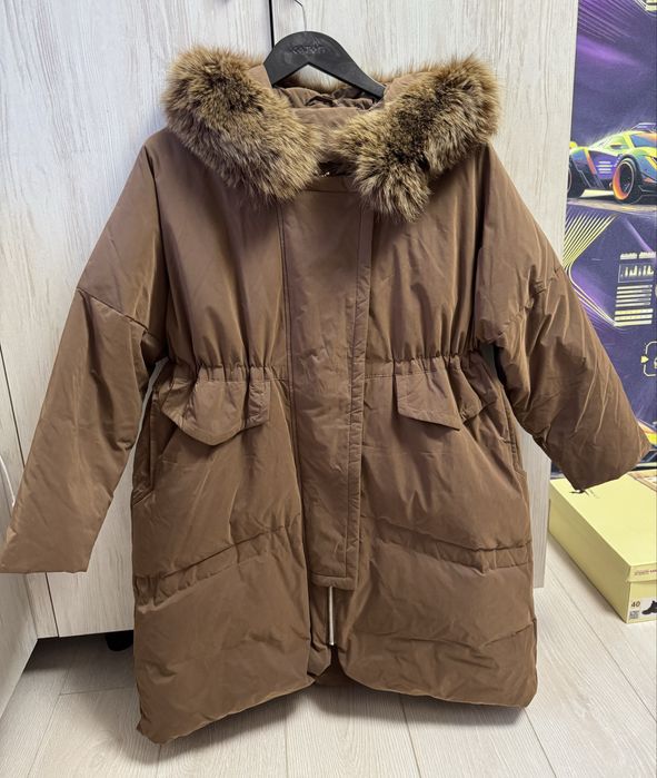 Зимняя новая куртка с натуральным мехом