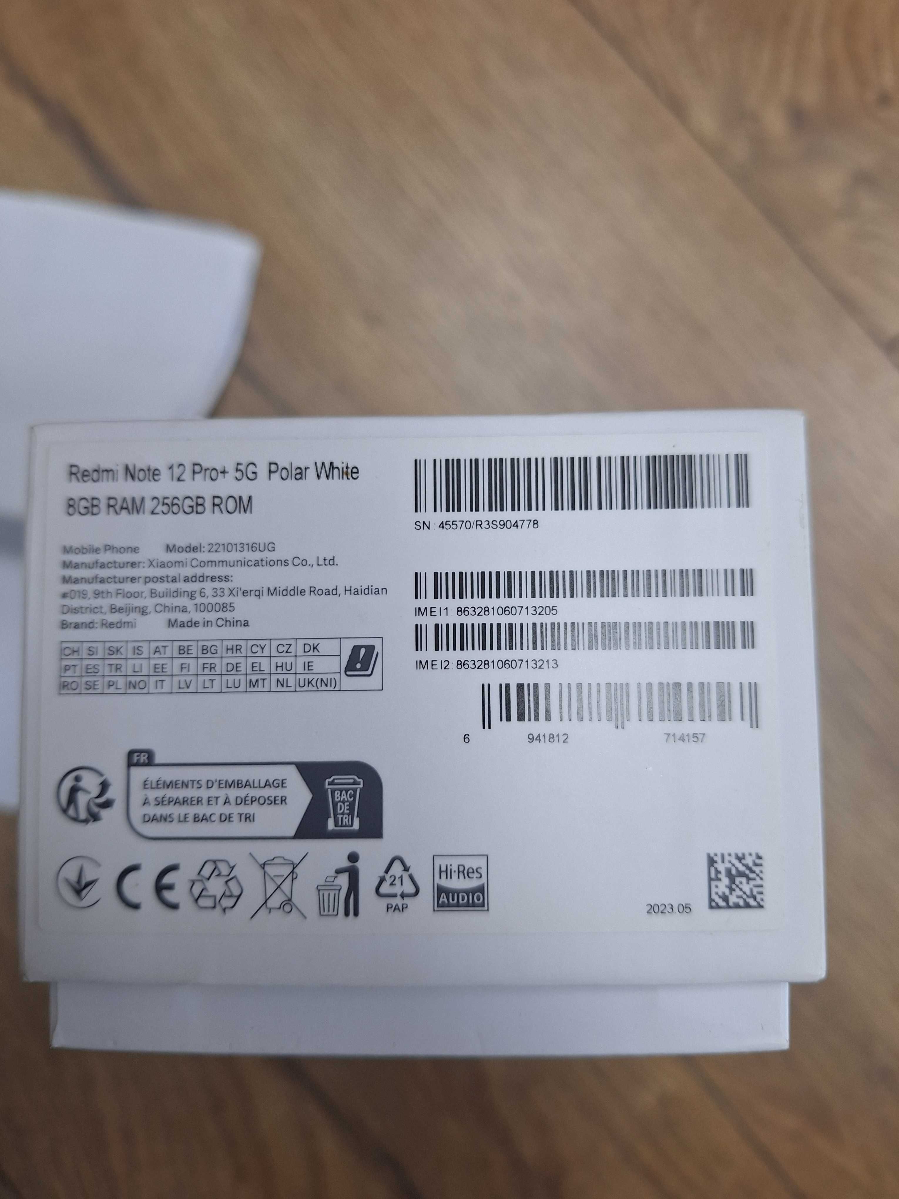 Redmi note 12 pro plus 5g white 8/256gb