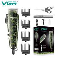 VGR126 Камуфлажна Професионална жична машинка за подстригване и тример