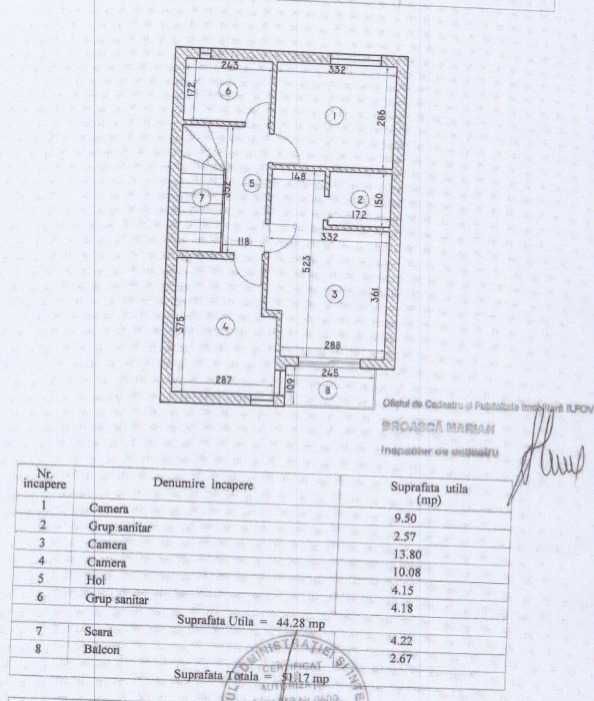 Casă 4 camere Tunari – mobilată, curte, 2 locuri parcare