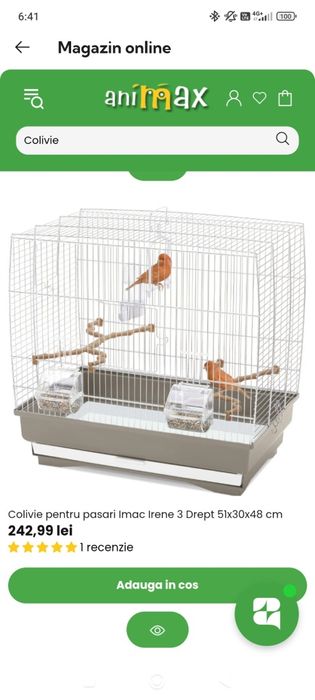 Colivie păsări 51x29x47 cm