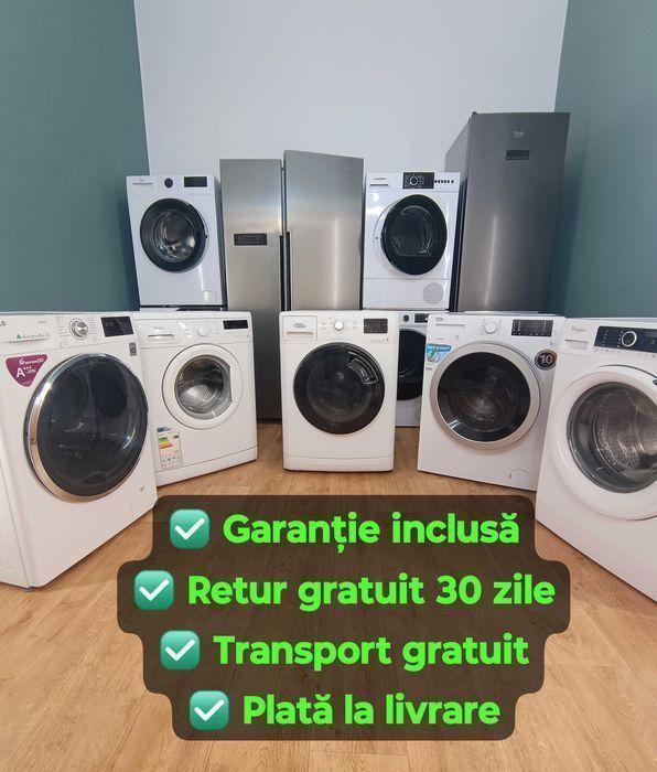 Mașini de spălat rufe – Garanție + Transport Gratuit!