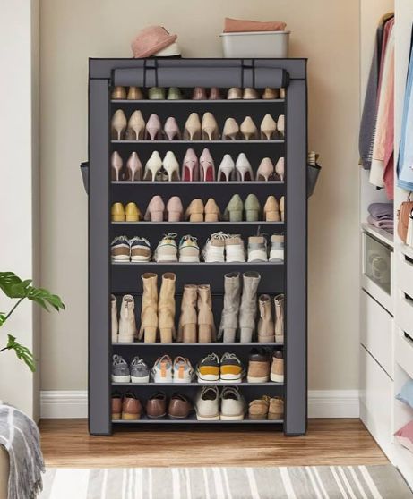 10 етажен органайзер за обувки с покривало