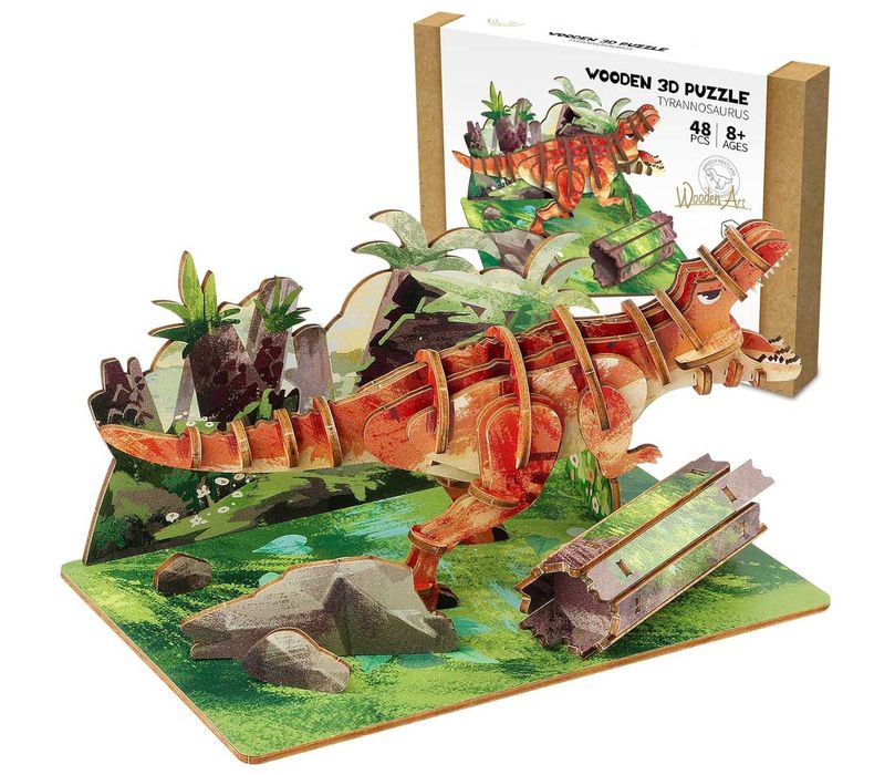 НОВО! Налични Нови Дървени 3D пъзел в 4 модела