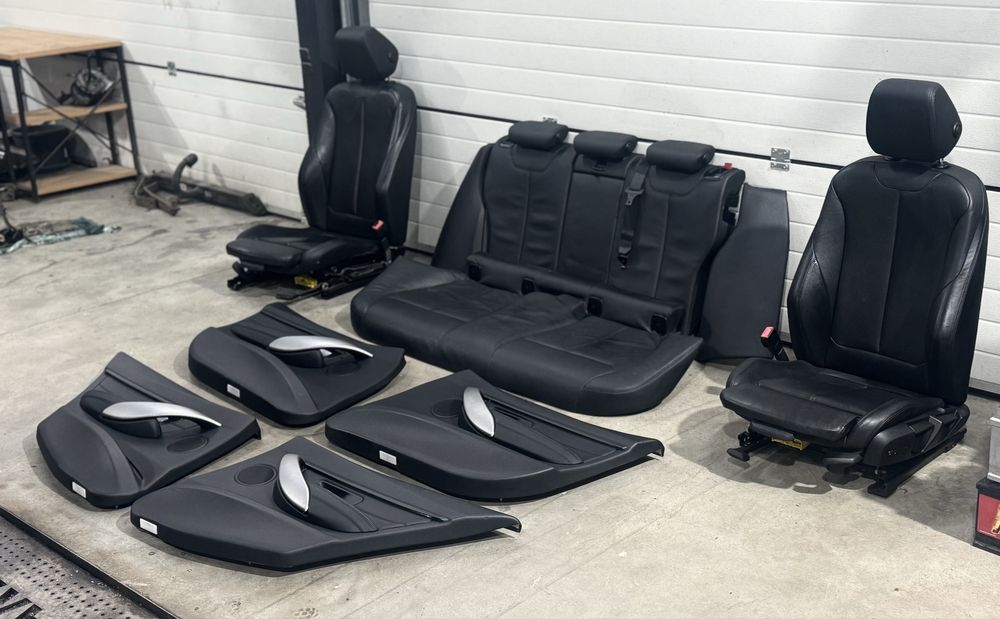 Перфектен рекаро салон черна кожа за BMW F31