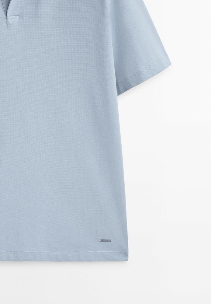 Tricou polo Massimo Dutti, bleu