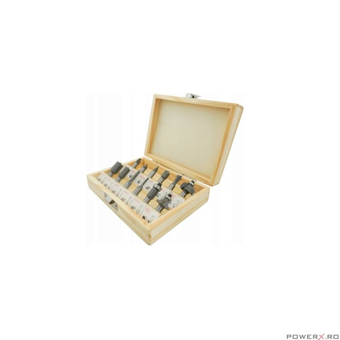 Set 12 Freze Profesionale pentru Freza Oberfreza Prindere 8mm Verke