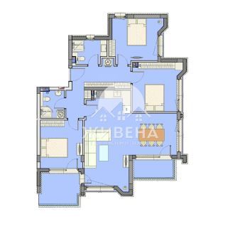 4-стаен апартамент, к.к. Св.Св. Константин и Елена, До ключ, 142 кв.м