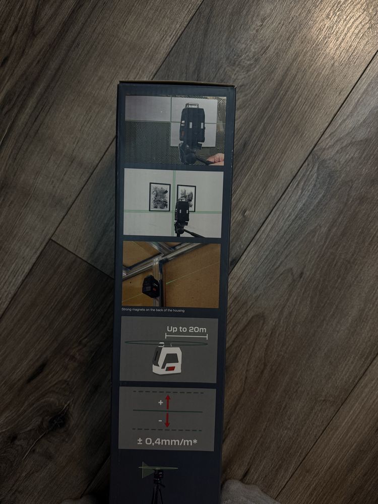 Лазерен нивелир PARKSIDE 4V Cordless Cross Line Laser с триножник