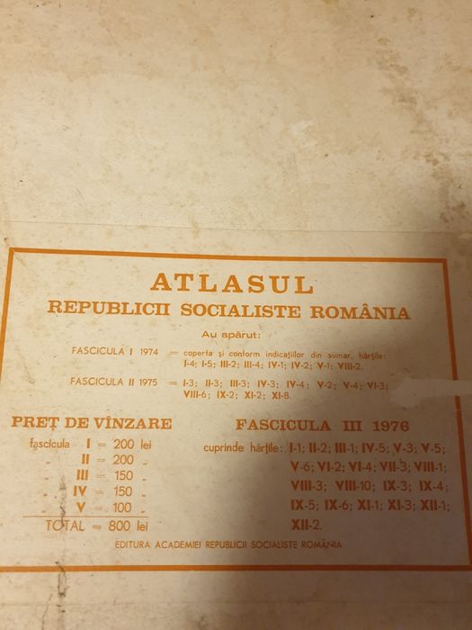 Atlasul Republicii Socialiste Romania