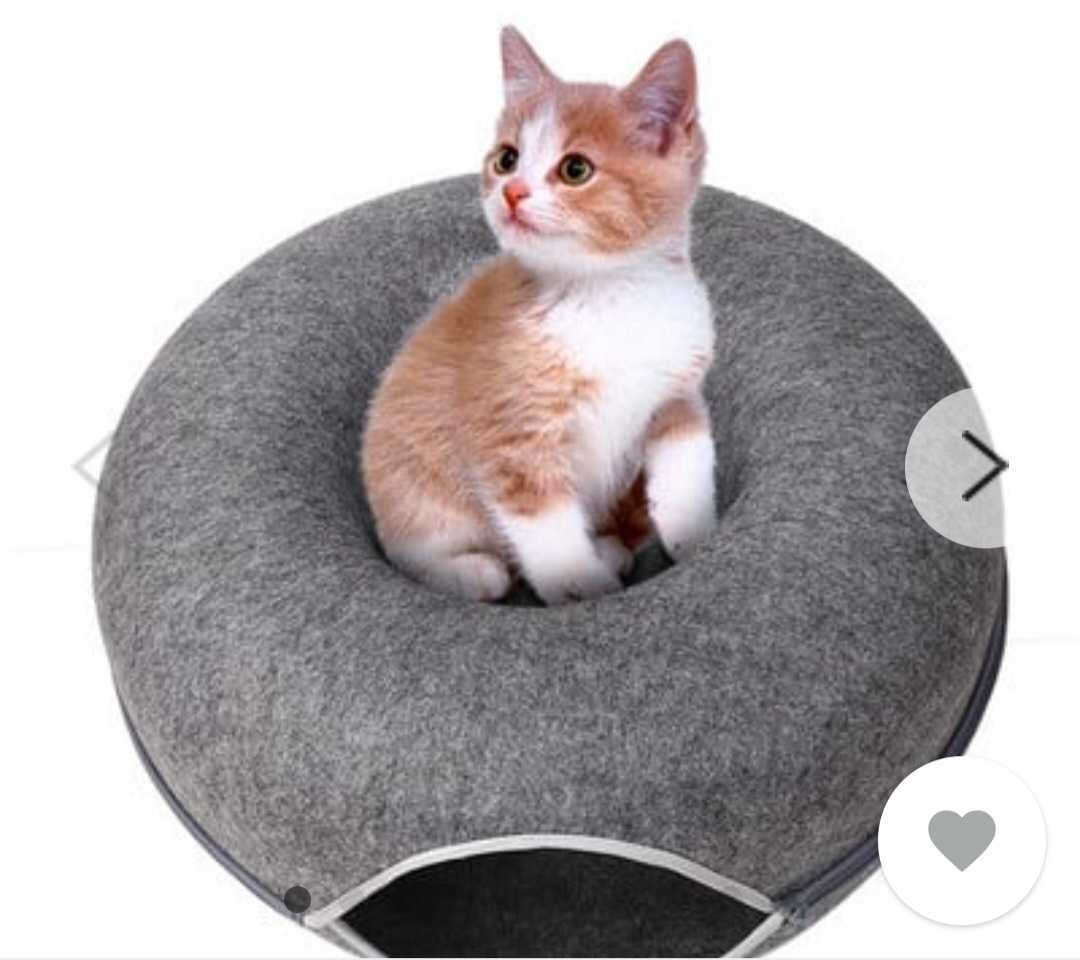 Легло за котки с цип тунел