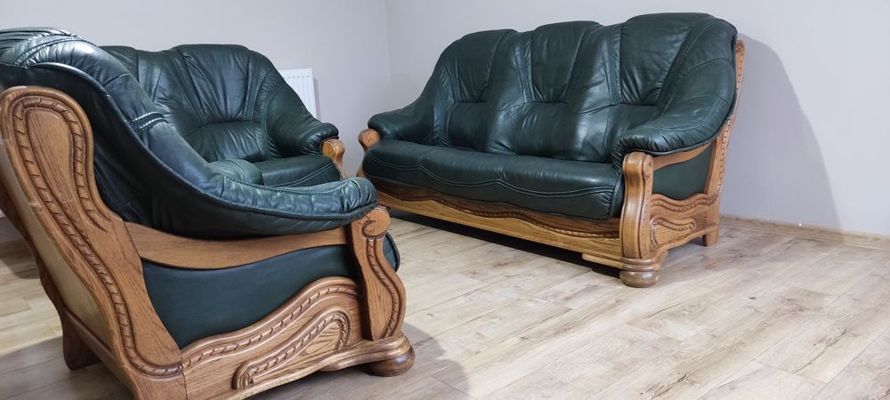 Fotolii 3 2 1 din piele naturala