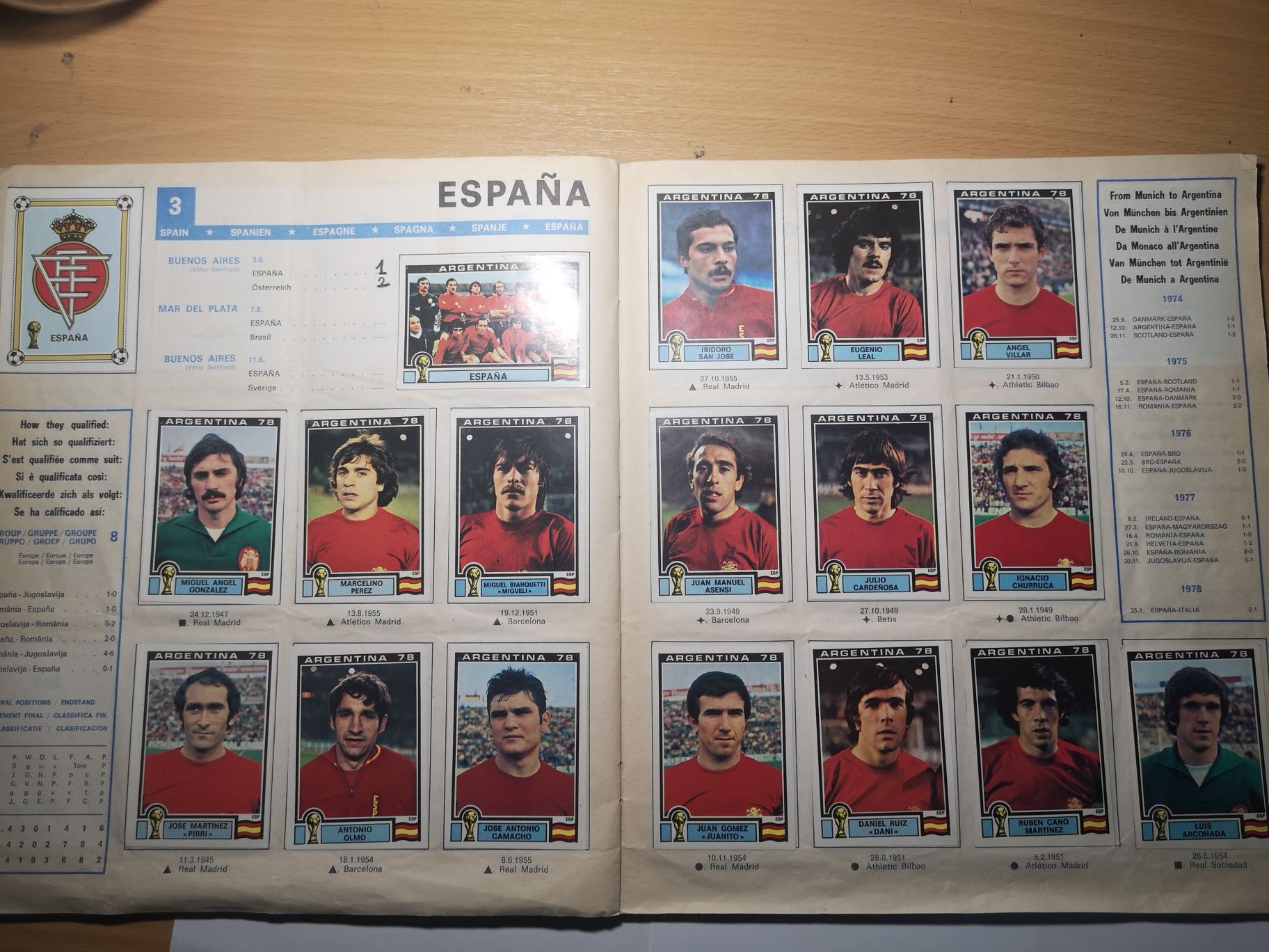 Panini Album Argentina 78 complet 1978 Platini