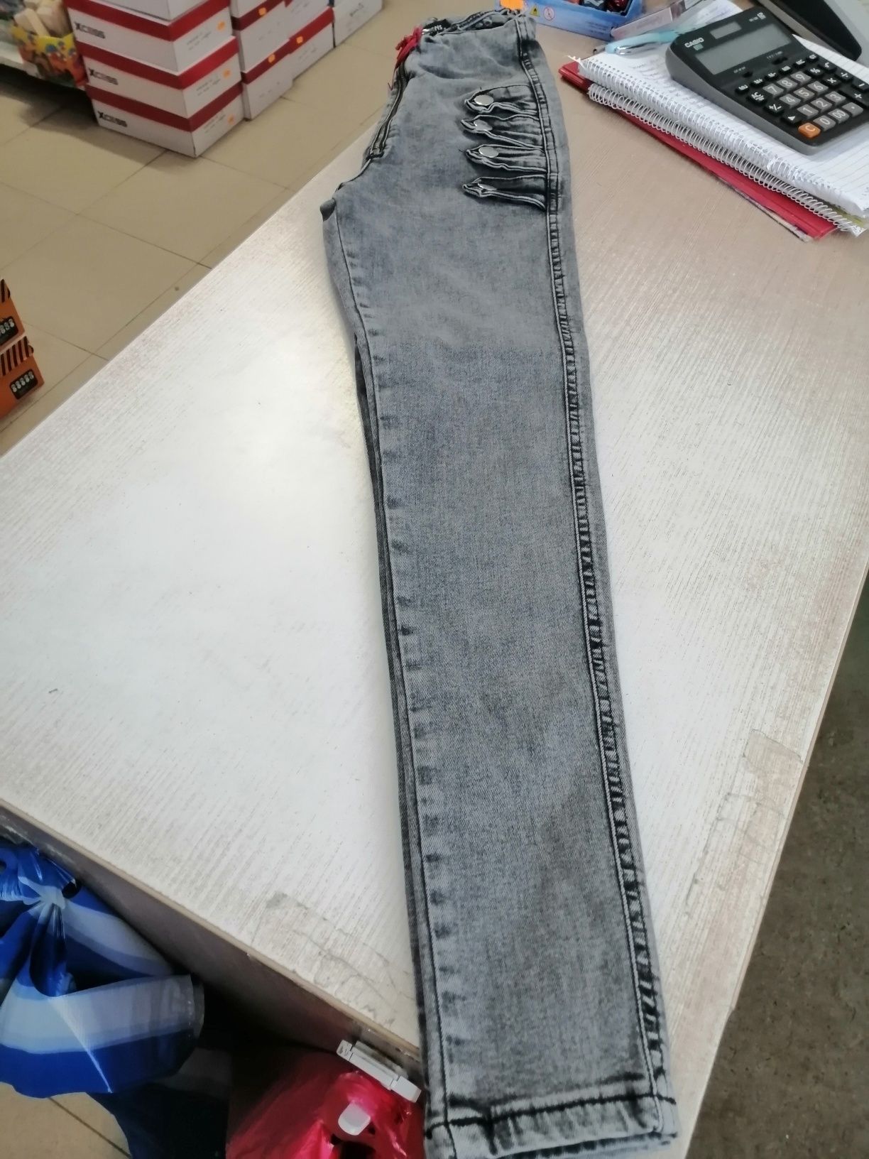 Детски Дънки Сиви XS