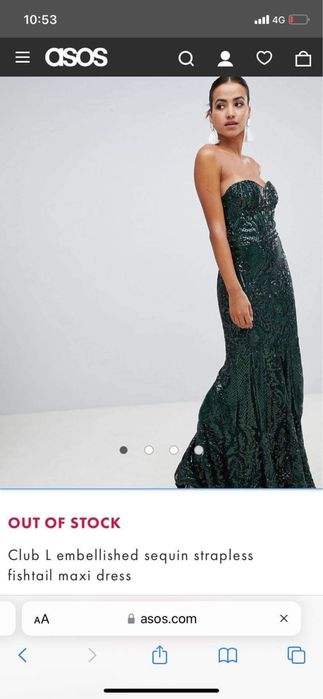 Rochie Asos paiete xs