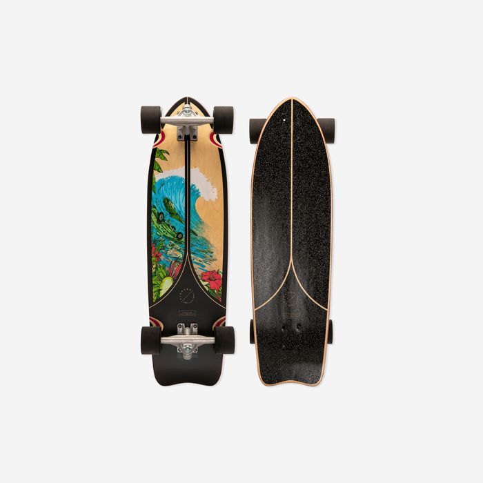 Longboard Fish 500 Negru - No Size - produs resigilat Decathlon