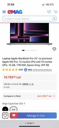 MacBook pro 16, oferta de paste